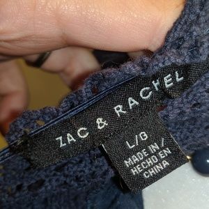 Zac & Rachel Tops - Zac & Rachel Linen and Lace Sheer Blouse Zac & Rachel Tops - Zac & Rachel Linen and Lace Sheer Blouse